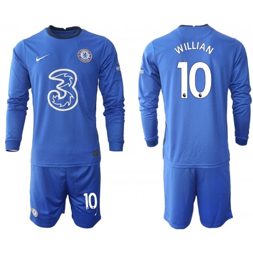 Chelsea Dres Willian 10 Dječji Domaći 2020/21 Dugim Rukavima Chelsea Dres Willian 10 Dječji Domaći 2020/21 Dugim Rukavima